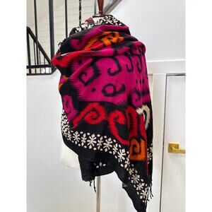 DANA XU 100% Wool Extra Large Scarf Pashmina Blanket Travel Scarf Wrap